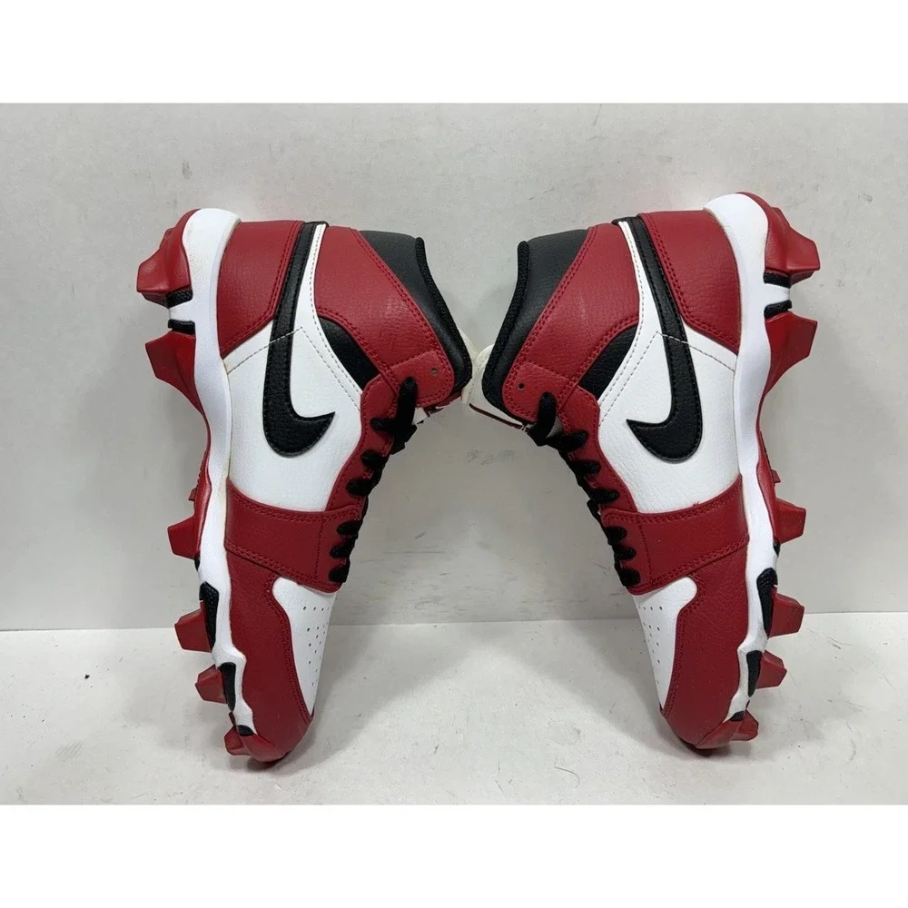 Jordan 1 Mid Cleats Chicago Red HF6883-106 Football‎ Size 6y Shoes Sneakers